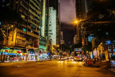 City street at night