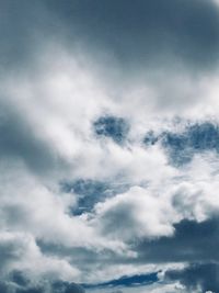 Low angle view of clouds in sky