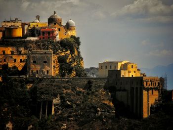 View of historic building against cloudy sky