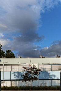 Low angle view of building against sky