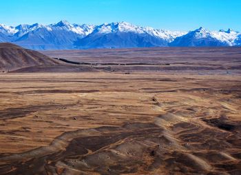 Scenic view of snowcapped mountains