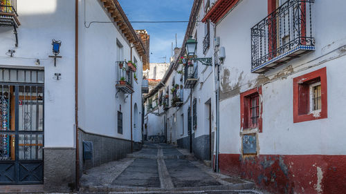 Street amidst buildings in city