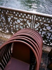 Angle view of spiral staircase