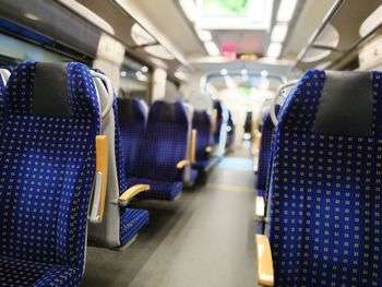 Interior of train