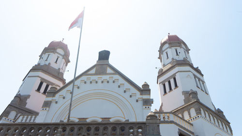 Low angle view of building against sky