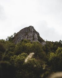 Low angle view of mountain against sky