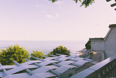 View of calm sea against sky