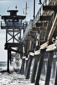 View of pier over sea