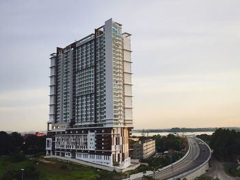 Modern buildings against the sky in johor bahru
