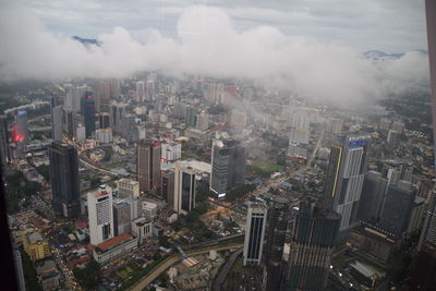 High angle view of a city