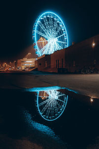 Ferris wheel at night