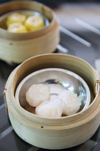 Close-up of ice cream in bowl