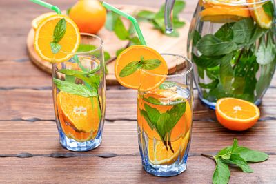 Close-up of drink on table