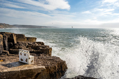 Scenic view of sea against sky