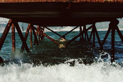 Pier in sea