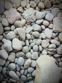 Full frame shot of pebbles