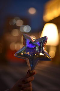 Christmas bauble star decoration. christmas greeting card concept .