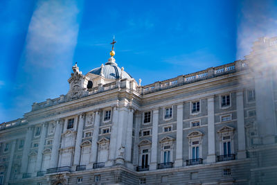 Low angle view of historical building