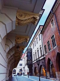 Low angle view of historical building