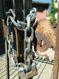 Close-up of rusty metal