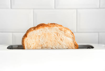 Close-up of bread on table