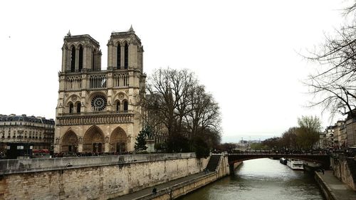 View of cathedral in city against sky