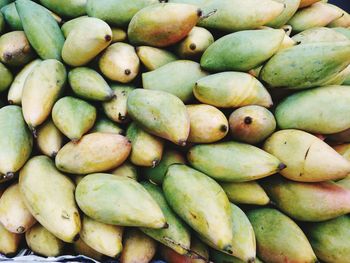 Full frame shot of fruits for sale in market