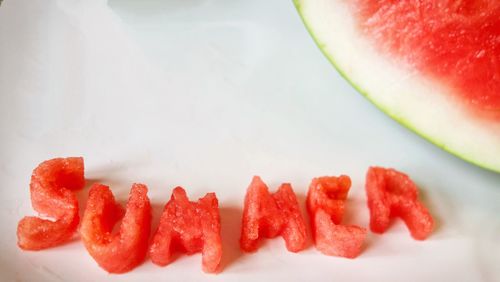 Close-up of strawberries