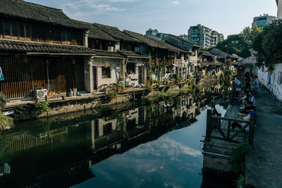 Boats in canal