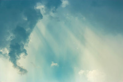 Low angle view of clouds in sky