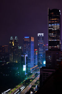 Jakarta night cityscape