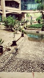 Footpath in front of building