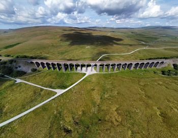 Scenic view of viaduct against sky