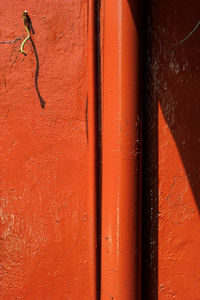 Full frame shot of red wall