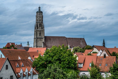 Sct. george church in nördlingen on the romantic road, germany