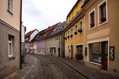 Street amidst buildings in town