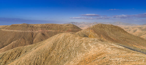 Scenic view of mountain against sky