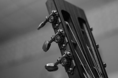 Extreme close-up of musical instrument