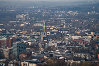 High angle view of cityscape