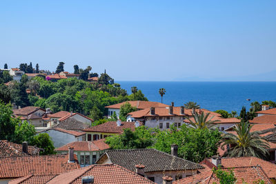 Panoramic view of townscape against sky