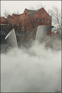 Building with trees in background