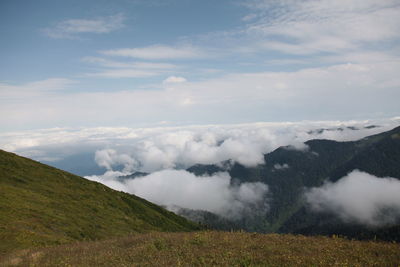 Scenic view of landscape against sky