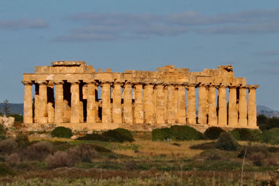 Old ruins against sky