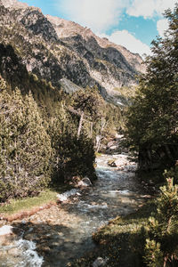 Scenic view of mountain against sky