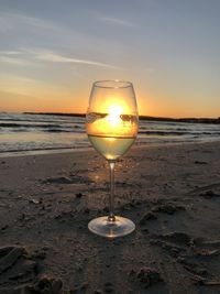 Sunset and wine