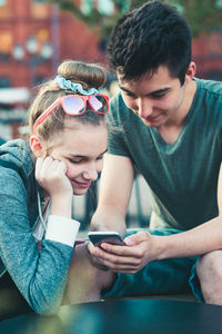 Young man using mobile phone