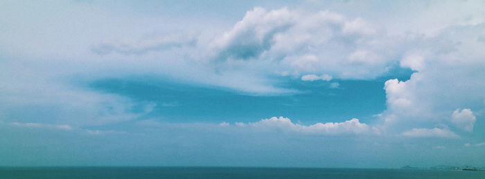 Panoramic view of sea against sky