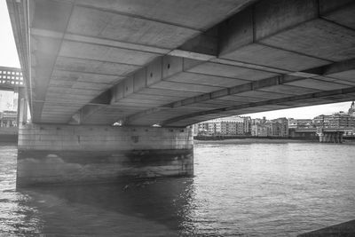 Bridge over river in city