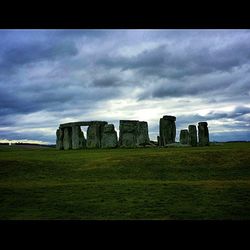 Old ruins against cloudy sky