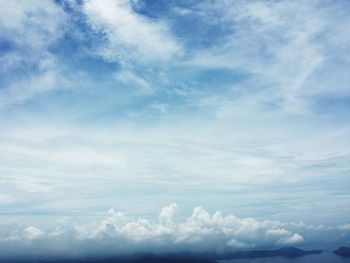 Low angle view of clouds in sky